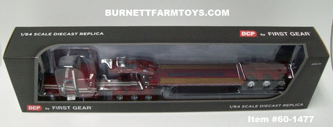 LLC King 389 #60-1477 – Burgundy Bros Burnett Tri-Axle Peterbilt Item 63-inch Cream Farm Toys,