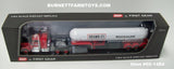 Item #60-1484 Brambles Red Black Kenworth W900A 36-inch Flattop Sleeper with White Red Tri-Axle Mississippi LPG Propane Tanker Trailer - 1/64 Scale - DCP by First Gear