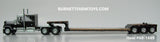 Item #60-1669 Light Gray Black Mack Superliner 60-inch Flattop Sleeper with Black Fontaine Renegade LXT40 Lowboy Machinery Trailer with Flip Axle and Detachable Neck - 1/64 Scale - DCP by First Gear