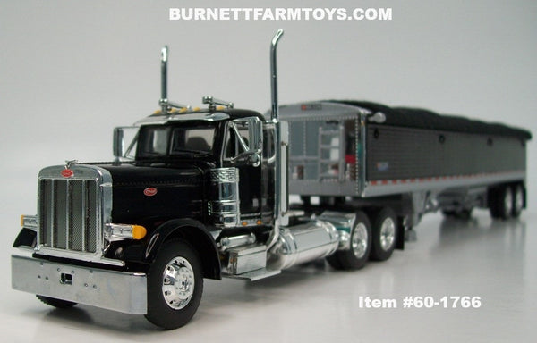 Item #60-1766 Black Peterbilt 379 Day Cab with Black Sided