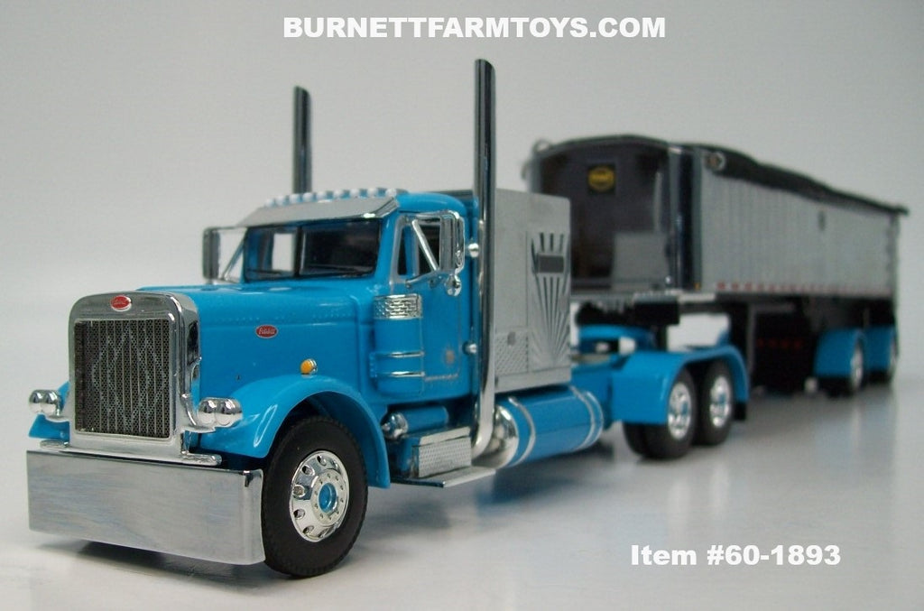 Item #60-1893 Cyan Blue Peterbilt 379 with Chrome Vintage 60-inch Slee ...