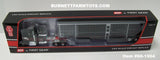 Item #60-1904 Black Red Kenworth W990 76-inch Mid Roof Sleeper with Black Sided Silver Trim Tandem Axle Wilson Silver Star Livestock Trailer - 1/64 Scale – DCP by First Gear