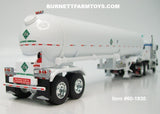 Item #60-1930 White Kenworth T800 Day Cab with White Tandem Axle Mississippi LP Anhydrous Ammonia Tanker Trailer - 1/64 Scale – DCP by First Gear