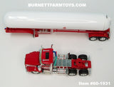 Item #60-1931 Red White Kenworth T800 Day Cab with White Red Tandem Axle Mississippi LP Propane Tanker Trailer - 1/64 Scale – DCP by First Gear