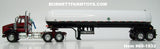 Item #60-1932 Burgundy Black Gold Outline Kenworth T800 Day Cab with White Black Tandem Axle Mississippi LP Anhydrous Ammonia Tanker Trailer - 1/64 Scale – DCP by First Gear