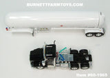 Item #60-1965 Black Kenworth T800 Day Cab with White Tandem Axle Mississippi LP Propane Tanker Trailer - 1/64 Scale – DCP by First Gear