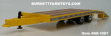 Item #60-1987 Yellow Tandem Axle Bumper Hitch Beaver Tail Tag Trailer with Ramps - 1/64 Scale – DCP by First Gear