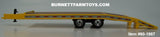 Item #60-1987 Yellow Tandem Axle Bumper Hitch Beaver Tail Tag Trailer with Ramps - 1/64 Scale – DCP by First Gear