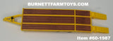 Item #60-1987 Yellow Tandem Axle Bumper Hitch Beaver Tail Tag Trailer with Ramps - 1/64 Scale – DCP by First Gear