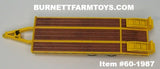 Item #60-1987 Yellow Tandem Axle Bumper Hitch Beaver Tail Tag Trailer with Ramps - 1/64 Scale – DCP by First Gear