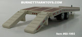 Item #60-1993 Marshmallow White Tandem Axle Bumper Hitch Beaver Tail Tag Trailer with Ramps - 1/64 Scale – DCP by First Gear