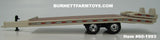 Item #60-1993 Marshmallow White Tandem Axle Bumper Hitch Beaver Tail Tag Trailer with Ramps - 1/64 Scale – DCP by First Gear