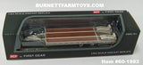 Item #60-1993 Marshmallow White Tandem Axle Bumper Hitch Beaver Tail Tag Trailer with Ramps - 1/64 Scale – DCP by First Gear