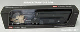 Item #60-1997 Cream Black Orange Outline Kenworth W900L 60-inch Flattop Sleeper with All Black Spread Axle MAC Frameless Coal End Dump Trailer - 1/64 Scale – DCP by First Gear