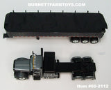 Item #60-2112 Black Dark Gray Silver Peterbilt 389 48-inch Flattop Sleeper with All Black Tri-Axle MAC Coal Dump Trailer - 1/64 Scale – DCP by First Gear