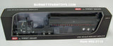 Item #60-2112 Black Dark Gray Silver Peterbilt 389 48-inch Flattop Sleeper with All Black Tri-Axle MAC Coal Dump Trailer - 1/64 Scale – DCP by First Gear