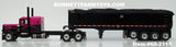 Item #60-2115 Pink Black Peterbilt 389 48-inch Flattop Sleeper with All Black Quad Axle MAC Coal Dump Trailer - 1/64 Scale – DCP by First Gear