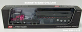 Item #60-2115 Pink Black Peterbilt 389 48-inch Flattop Sleeper with All Black Quad Axle MAC Coal Dump Trailer - 1/64 Scale – DCP by First Gear