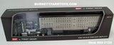 Item #60-2126 Black Kenworth K100 COE Aerodyne Sleeper with Silver Sided Black Trim Spread Axle Wilson Silver Star Livestock Trailer - 1/64 Scale – DCP by First Gear