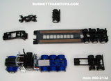 Item #60-2132 Black Blue Silver Outline Tri-Axle Peterbilt 389 36-inch Flattop Sleeper with Black Tri-Axle Heavy Haul Fontaine Magnitude Lowboy Trailer with Jeep and Stinger - 1/64 Scale – DCP by First Gear