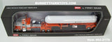 Item #60-2179 Orange White Black Outline Peterbilt 389 36-inch Flattop Sleeper with White Orange Tandem Axle Mississippi LPG Anhydrous Ammonia Tanker Trailer - 1/64 Scale – DCP by First Gear