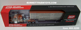 Item #60-2220 Southern Custom Diecast Burnt Orange Cream Peterbilt 589 72-inch Flattop Sleeper with Silver Sided Burnt Orange Trim Cream End Caps Spread Axle Wilson Silver Star Livestock Trailer - 1/64 Scale – DCP by First Gear