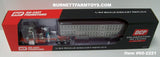 Item #60-2221 Coffey Farms Brown Orange Gold Outline Peterbilt 589 72-inch Flattop Sleeper with Silver Sided Brown Roof Orange Frame Brown End Caps Spread Axle Wilson Silver Star Livestock Trailer - 1/64 Scale – DCP by First Gear