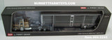 Item #60-2243 Gold Black White Outline Peterbilt 389 48-inch Flattop Sleeper with Black Sided Silver Trim Spread Axle Wilson Silver Star Livestock Trailer - 1/64 Scale – DCP by First Gear