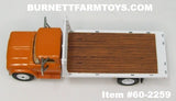 Item #60-2259 Omaha Orange White 1963 GMC 4000 Single Axle Flatbed Truck - 1/64 Scale – DCP by First Gear