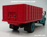Item #60-2260 Turquoise 1963 GMC 4000 Single Axle Grain Truck with Red Bed - Bed Tilts with Hoist - 1/64 Scale – DCP by First Gear