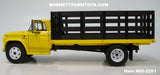 Item #60-2261 Yellow 1963 GMC 4000 Single Axle Stake Bed Truck with Black Bed - 1/64 Scale – DCP by First Gear