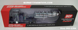 Item #60-2354 Purple Metallic Black Stripe Peterbilt 379 63-inch Mid Roof Sleeper with Chrome Black Bands Tandem Axle Polar Deep Drop Tanker Trailer - 1/64 Scale – DCP by First Gear