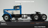 Item #64TR006 Blue White 1955 Peterbilt 281 Day Cab - 1/64 Scale - ixo Models