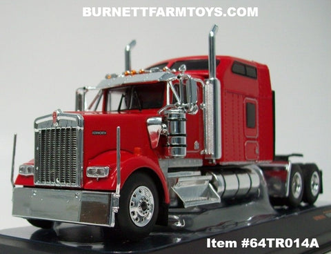 Item #64TR014A Red 1990 Kenworth W900L 86-inch Studio Sleeper - 1/64 Scale – ixo Models