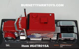 Item #64TR016A Red with American Flag and Eagle 2002 Peterbilt 379 Custom Sleeper - 1/64 Scale – ixo Models
