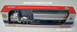 Item #69-1602 VIT 200 Bicentennial Edition White Gold Red and Blue Stripe Kenworth K100 COE Aerodyne Sleeper with Tandem Axle 40-foot Vintage Refrigerated Van Trailer with Thermo King Refrigerator - 1/64 Scale - DCP by First Gear