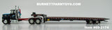 Item #69-2174 Capello Heavy Haul Transport Black Red Blue Ford LTL 9000 Day Cab with Black Tandem Axle Landoll 440B-50CA Traveling Slide Axle Flatbed Trailer - Legacy Series #3 - 1/64 Scale – DCP by First Gear