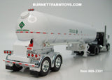 Item #69-2301 Ag Dynasty Black Peterbilt 389 63-inch Flattop Sleeper with White Tandem Axle Mississippi LP Anhydrous Ammonia Tanker Trailer - 1/64 Scale – DCP by First Gear
