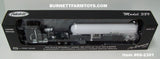 Item #69-2301 Ag Dynasty Black Peterbilt 389 63-inch Flattop Sleeper with White Tandem Axle Mississippi LP Anhydrous Ammonia Tanker Trailer - 1/64 Scale – DCP by First Gear
