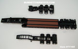 Item #71165 Black Tri-Axle Trail King Detachable Gooseneck Lowboy Trailer with Tri-Axle Jeep and Tri-Axle Booster - 1/64 Scale – Diecast Masters