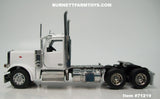 Item #71219 White Peterbilt 589 Day Cab - Hood Opens and Doors Open - 1/64 Scale – Diecast Masters