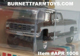 Item #APR 1006 Brown White 1977 Chevrolet Silverado K30 Lifted Pickup Truck - 1/64 Scale – ixo Models