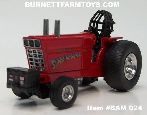 Item #BAM 024 Super Rooster International 1066 Super Stock Diesel Pulling Tractor - 1/64 Scale - SpecCast