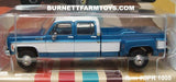 Item #BPR 1005 Blue Metallic White 1977 Chevrolet Silverado C30 Crew Cab Dually Pickup Truck - 1/64 Scale – ixo Models