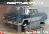 Item #BPR 1005 Blue Metallic White 1977 Chevrolet Silverado C30 Crew Cab Dually Pickup Truck - 1/64 Scale – ixo Models