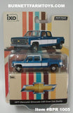 Item #BPR 1005 Blue Metallic White 1977 Chevrolet Silverado C30 Crew Cab Dually Pickup Truck - 1/64 Scale – ixo Models