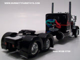 Item #CAB 0708 Black Red Peterbilt 379 36-inch Flattop Sleeper - 1/64 Scale – DCP by First Gear