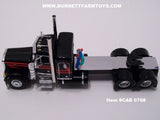 Item #CAB 0708 Black Red Peterbilt 379 36-inch Flattop Sleeper - 1/64 Scale – DCP by First Gear