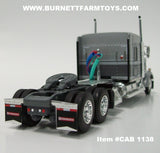 Item #CAB 1138 Silver Gray Kenworth W900L 72-inch AeroCab - 1/64 Scale – DCP by First Gear