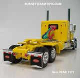 Item #CAB 1171 Yellow Peterbilt 389 Pride-N-Class 36-inch Flattop Sleeper - 1/64 Scale - DCP by First Gear